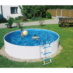 AZURO Prostostoječi bazen 360 BW, 3.6 x 0.9 m, iz pločevine z dodatno opremo