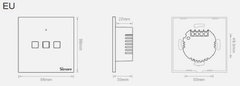 Sonoff T0EU1C-TX WiFi pametno stensko stikalo