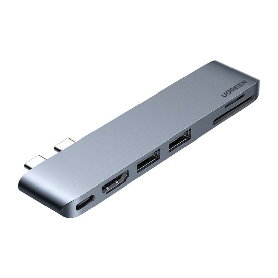 Ugreen CM380 USB-C HUB adapter za MacBook Air / Pro, siva