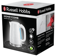 Russell Hobbs Honeycomb grelnik vode, bel
