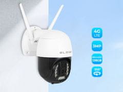 Blow IP kamera BLOW H-343, 4G-LTE, Super HD 3MP, bela