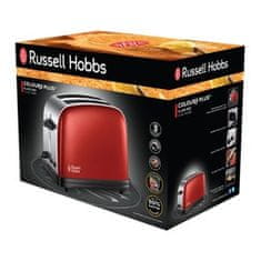 Russell Hobbs 23330-56 Colours Plus opekač za 2 rezini, rdeč