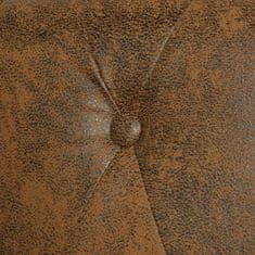 Vidaxl Chesterfield Kavč Dvosed in Trosed Komplet Rjave Barve