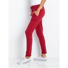 BASIC FEEL GOOD Ženske hlače CADENCE bordo barve RV-DR-3698.09X_328230 XS