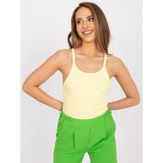 Ex moda Ženska črtasta bombažna majica MARIANA rumena EM-TP-585.78_384312 Univerzalni