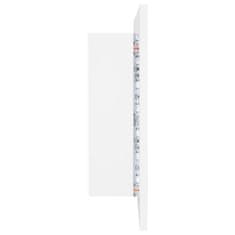 Vidaxl LED kopalniška omarica z ogledalom bela 90x12x45 cm