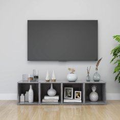 Vidaxl TV omarice 4 kosi betonsko sive 37x35x37 cm iverna plošča