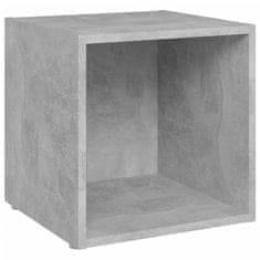 Vidaxl TV omarice 4 kosi betonsko sive 37x35x37 cm iverna plošča