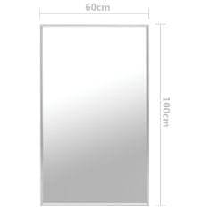 Vidaxl Ogledalo srebrno 100x60 cm