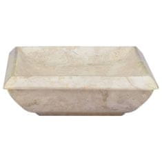 Vidaxl Umivalnik krem 50x35x10 cm marmor