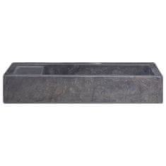 Vidaxl Umivalnik črn 58x39x10 cm marmor