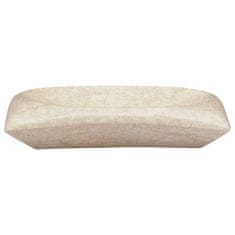 Vidaxl Umivalnik v krem barvi 50x35x10 cm marmor