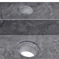 Vidaxl Umivalnik črn 58x39x10 cm marmor