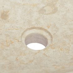 Vidaxl Umivalnik v krem barvi 50x35x10 cm marmor
