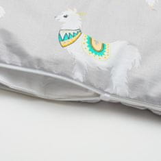 NEW BABY 3-delna posteljnina 90/120 cm lama siva in gorčična
