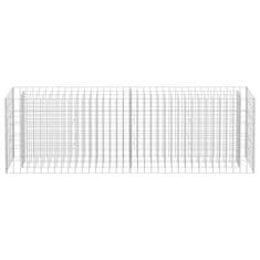 Vidaxl Visoka greda gabion pocinkano jeklo 180x30x60 cm