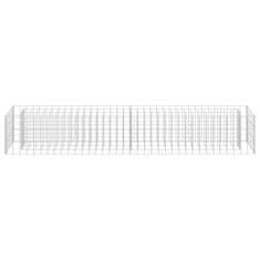Vidaxl Visoka greda gabion pocinkano jeklo 180x30x30 cm