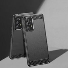 MG Carbon Case Flexible silikonski ovitek za Samsung Galaxy A53 5G, črna