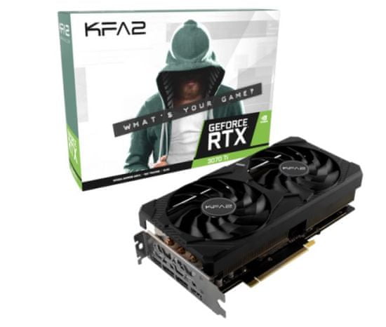 KFA2 GeForce RTX 3070 Ti (1-Click OC) grafična kartica, 8 GB GDDR6X - Odprta embalaža