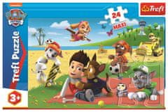 Trefl Puzzle Paw patrol: Zabava na plaži MAXI 24 kosov