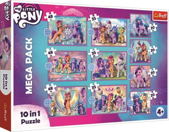 Trefl Puzzle My Little Pony: Svetli poniji MEGA PAKET 10 v 1