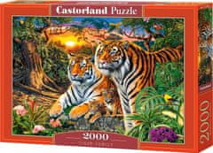 Castorland Puzzle Tiger družina 2000 kosov
