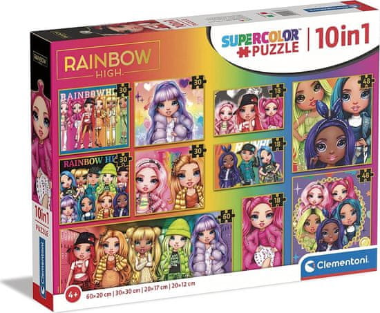 Clementoni Puzzle Rainbow High 10 v 1