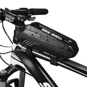 Shell E5 torbica z dvojnim žepom za okvir kolesa, črna