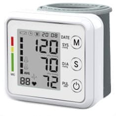 Verkgroup Elektronski LCD zapestni manometer – merilnik krvnega tlaka