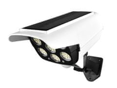 Verkgroup Solarna lažna kamera bela z SMD LED svetilko + senzor gibanja in upravljalec