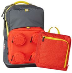 LEGO Bags Titanium/Red Signature Maxi Plus - šolski nahrbtnik