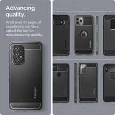 Spigen Rugged Armor silikonski ovitek za Samsung Galaxy A53 5G, črna
