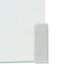 Vidaxl Klubska Mizica iz Kaljenega Stekla 100x48x33 cm Prosojna