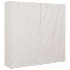 Vidaxl Garderobna omara iz blaga 173x40x170 cm bela