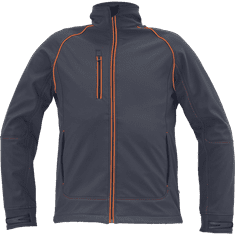 Cerva EMERTON+ moški softshell, črn, 2XL