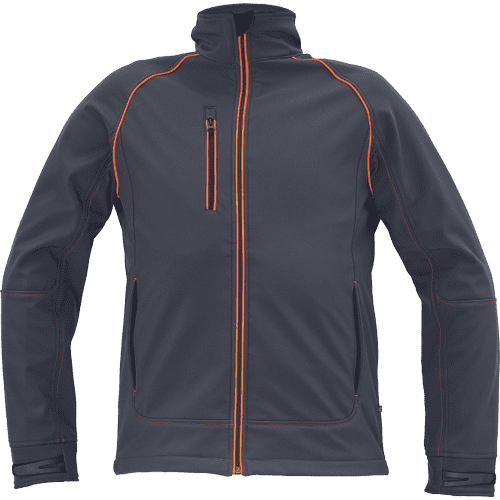 Cerva EMERTON+ moški softshell, temno siv