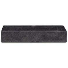 Vidaxl Umivalnik črn 38x24x6,5 cm marmor