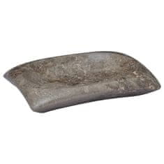 Vidaxl Umivalnik siv 50x35x10 cm marmor