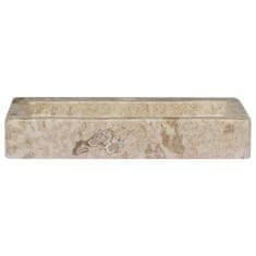 Vidaxl Umivalnik krem 38x24x6,5 cm marmor