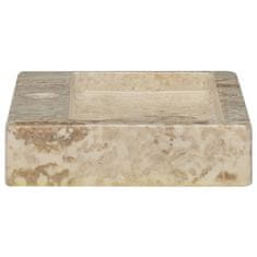 Vidaxl Umivalnik krem 38x24x6,5 cm marmor