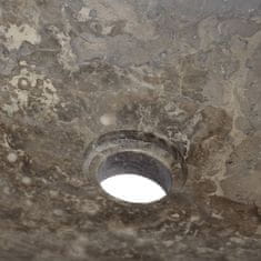 Vidaxl Umivalnik siv 50x35x10 cm marmor