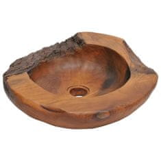 Vidaxl Umivalnik iz trdne tikovine 45 cm