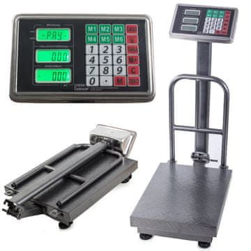 Verkgroup Kovinska digitalna elektronska tehtnica do 100kg – osvetljena LCD 2