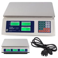 Verkgroup Trgovinska digitalna elektronska tehtnica do 40kg – osvetljena LCD