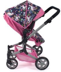 Bayer Chic LINUS otroški voziček, trojna kombinacija, modro-roza