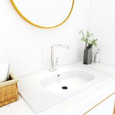 Vidaxl Vgradni umivalnik 605x460x105 mm SMC bel