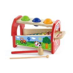 Viga Toys Leseno kladivo in ksilofon Viga