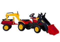shumee Traktor s prikolico in žlico na pedala Benson Red