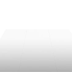 shumee Jedilna miza 179x89x81 cm visok sijaj bele barve