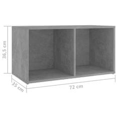 Vidaxl TV omarice 2 kosa betonsko sive 72x35x36,5 cm iverna plošča